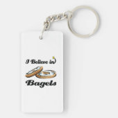 ik geloof in bagels sleutelhanger (achterkant)