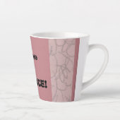 Ik geloof in balans! latte mok (Rechts)