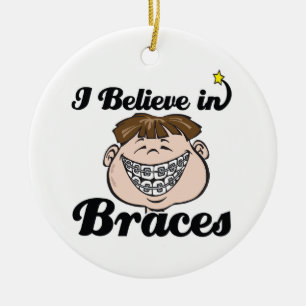 ik geloof in beugels keramisch ornament