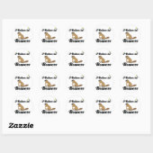 ik geloof in bevers ronde sticker (Vel)