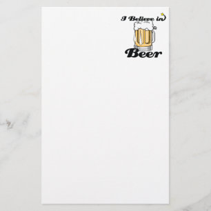 ik geloof in bier briefpapier