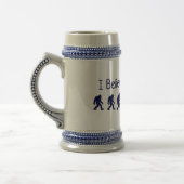 Ik geloof in Bigfoot Beer Stein Bierpul (Links)