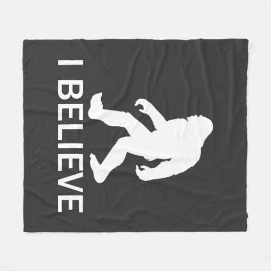 Ik geloof in Bigfoot Fleece Deken (Voorkant (Horizontaal))