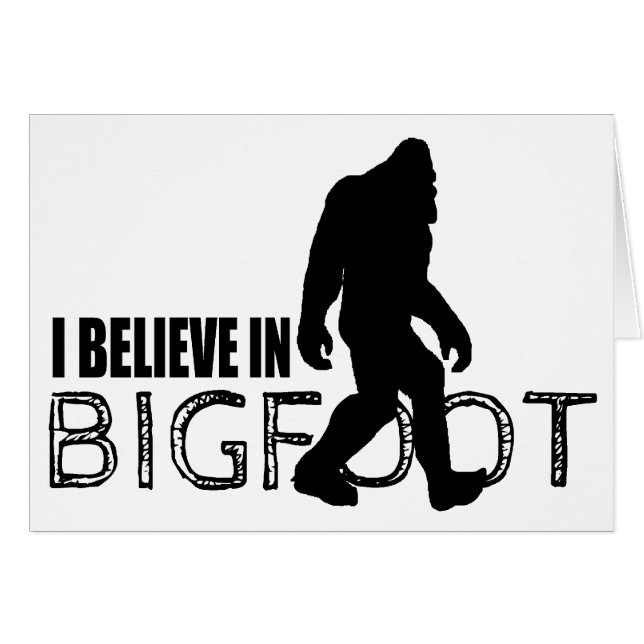 Ik geloof in Bigfoot Funny Sasquatch (Voorkant Horizontaal)