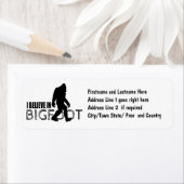 Ik geloof in Bigfoot Funny Sasquatch Etiket (Insitu)