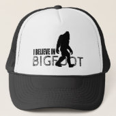 Ik geloof in Bigfoot Funny Sasquatch Trucker Pet (Voorkant)