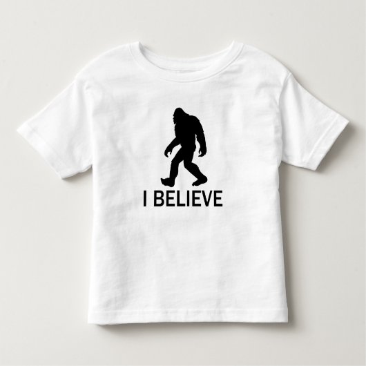 Ik geloof in Bigfoot Kinder Shirts (Voorkant)