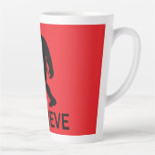 Ik geloof in Bigfoot Latte Mok (Rechts)