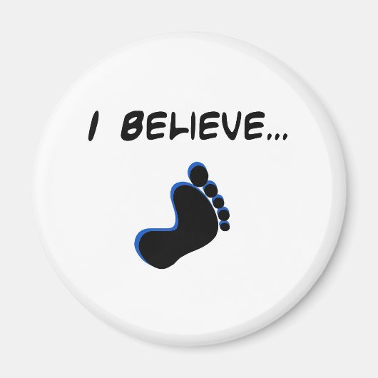 Ik geloof in Bigfoot Magneet (Voorkant)