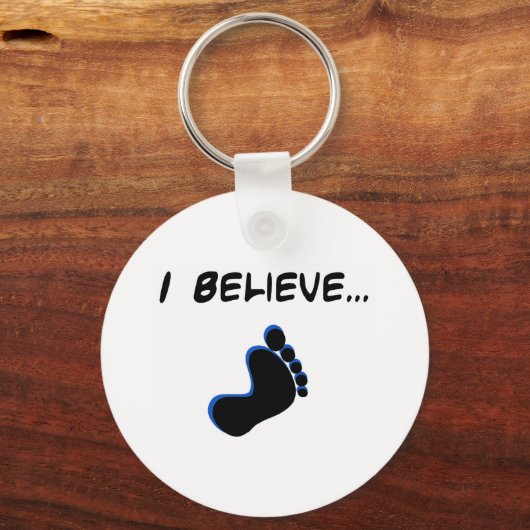 Ik geloof in Bigfoot Sleutelhanger (Voorkant)