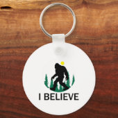 Ik geloof in Bigfoot Sleutelhanger (Achterkant)