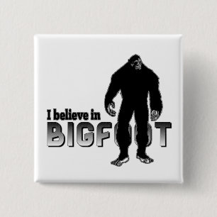 Ik geloof in BIGFOOT Vierkante Button 5,1 Cm