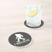 Ik geloof in Bigfoot Zandsteen Onderzetter (Zijkant)