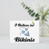 ik geloof in bikinis briefkaart (Staand voorkant)