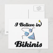 ik geloof in bikinis briefkaart (Voorkant / Achterkant)