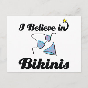 ik geloof in bikinis briefkaart