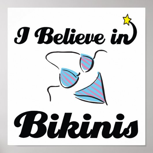 ik geloof in bikinis poster (Voorkant)