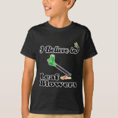 ik geloof in bladblowers t-shirt (Voorkant)