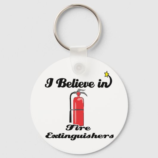 ik geloof in brandblusapparaten sleutelhanger (Voorkant)