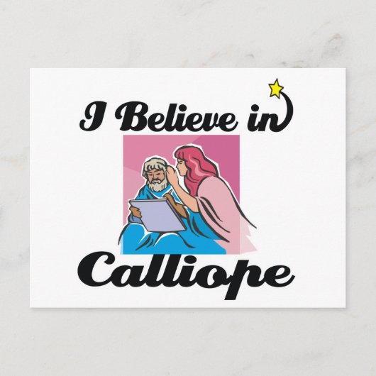 Ik geloof in Calliope Briefkaart (Voorkant)