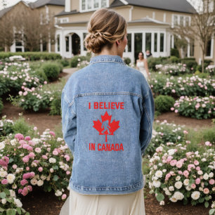 Ik geloof in Canada - Grappige Bigfoot Denim Jacket