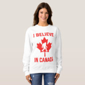 Ik geloof in Canada - Grappige Bigfoot Trui (Voorkant volledig)