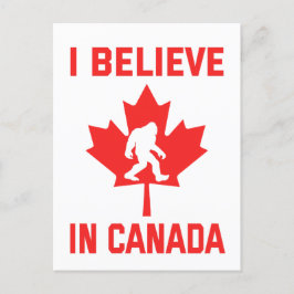 Ik geloof in Canada - grappige voet Briefkaart