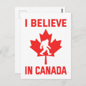 Ik geloof in Canada - grappige voet Briefkaart (Voorkant / Achterkant)
