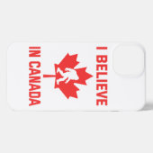 Ik geloof in Canada - grappige voet iPhone Hoesje (Achterkant horizontaal)