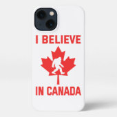 Ik geloof in Canada - grappige voet iPhone Hoesje (Achterkant)