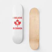 Ik geloof in Canada - grappige voet Persoonlijk Skateboard (Voorkant)