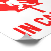 Ik geloof in Canada - grappige voet Poster (Hoek)