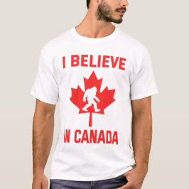 Ik geloof in Canada - grappige voet T-shirt
