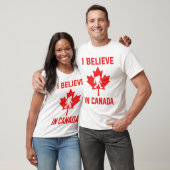 Ik geloof in Canada - grappige voet T-shirt (Unisex)