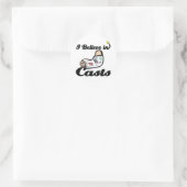 ik geloof in casts ronde sticker (Tas)