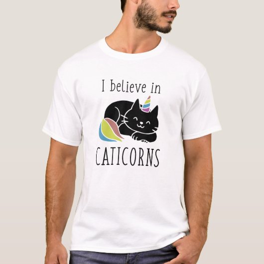 Ik geloof in Caticorns T-shirt (Voorkant)