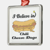ik geloof in chili - kaashonden metalen ornament (Links)
