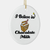 ik geloof in chocolademelk keramisch ornament (Rechts)