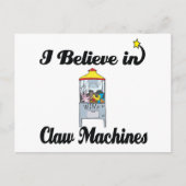 ik geloof in claw - machines briefkaart (Voorkant)
