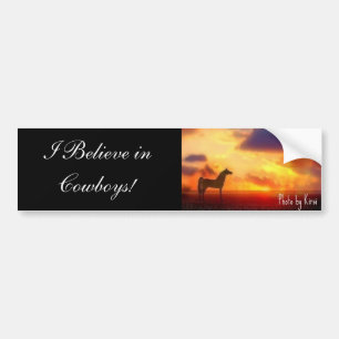 Ik geloof in Cowboys! Bumpersticker