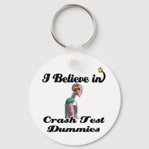 ik geloof in crash test dummies sleutelhanger