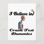 ik geloof in crashtestdummies briefkaart (Voorkant)