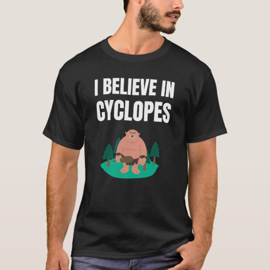 Ik geloof in Cyclopen T-shirt (Voorkant)