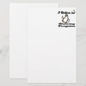 ik geloof in dansende pinguïns briefpapier (Voorkant / Achterkant)
