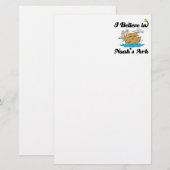 ik geloof in de ark van Noach Briefpapier (Voorkant / Achterkant)