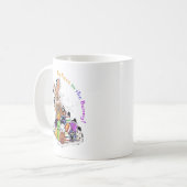 Ik geloof in de Bunny. Pasen Bunny Eggs Koffiemok (Voorkant links)