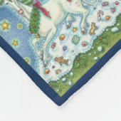 IK GELOOF IN DE CHRISTMAS UNICORN, FLEECE BLANKET (Hoek)