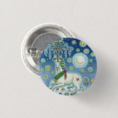 IK GELOOF IN DE CHRISTMAS UNICORN HOLIDAY BUTTON (Voorkant /achterkant)