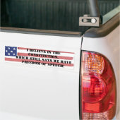 IK GELOOF IN DE GRONDWET - VRIJHEID VAN MENING BUMPERSTICKER (Op Truck)