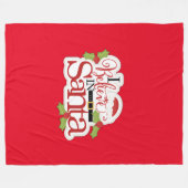 Ik geloof in de kerstman fleece deken (Voorkant (Horizontaal))